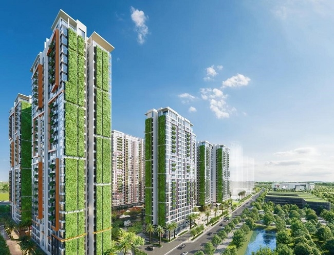 Không gian xanh trải dài là món quà vô giá với cư dân LUMIÈRE Boulevard.